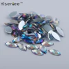 Hisenlee 4x8mm 100pc New Nail Glitter Colorful Horse Eyes Design Stone Crystal Nail Make Up Decoration Wheel Nail Art Slices DIY 3
