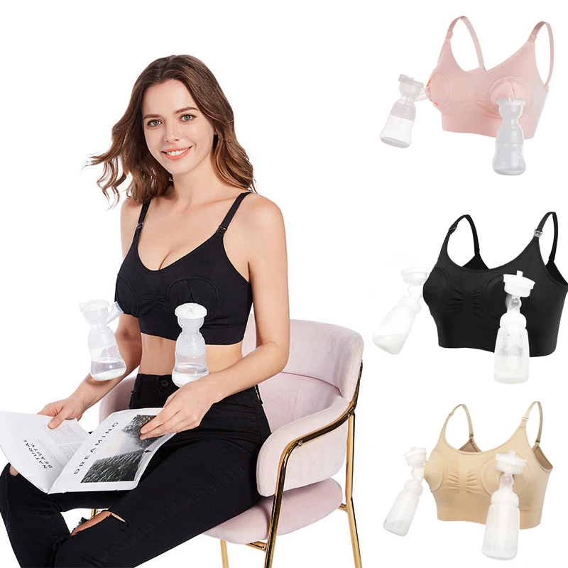 Maternity Bra Cotton Bra For Nursing Push Up Hands Free Breast Pump Maternity Breast Feeding Women Underwear Clothing nursing bra,ladies bra,women bra