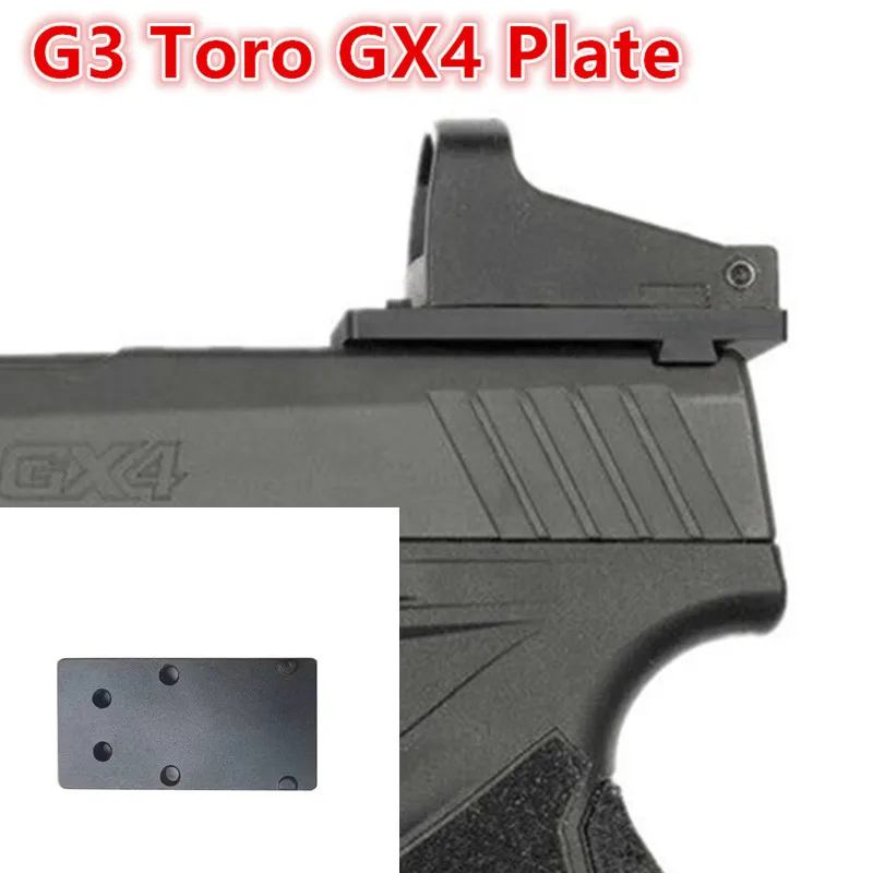 

Metal Fiber Optic Front and Rear View Mount Plate for Taurus G3C New G3 G3X G3XL GX4 G3 Toro ADE Docter Burris Frenzy RMR Sentry