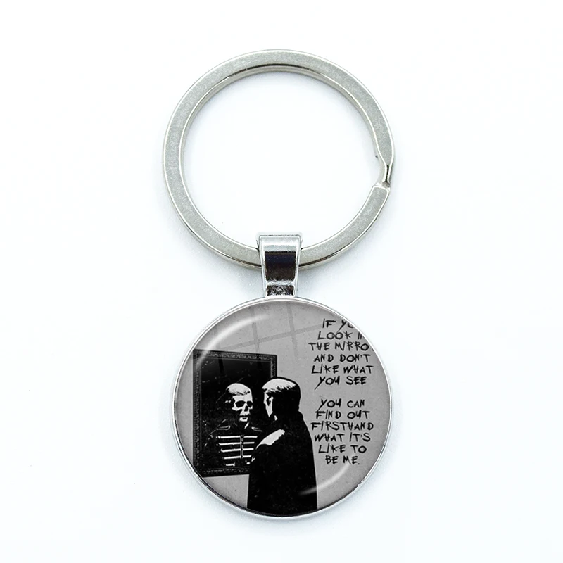 My Chemical Romance Punk Glass Pendant Keychain Souvenir