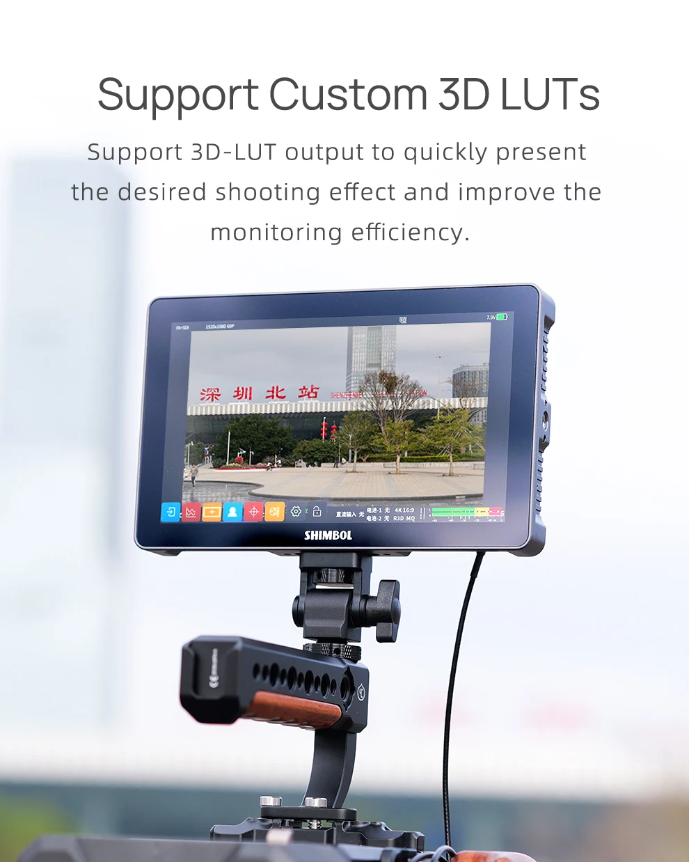 &middot;SHIMBOL M7 DSLR Camera Filed Monitor DCL-P3 Gamut IPS Screen