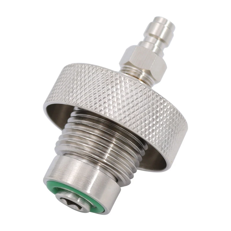 DIN Valve Filling Adapter for diving air tools 300 Bar male/female stainless steel