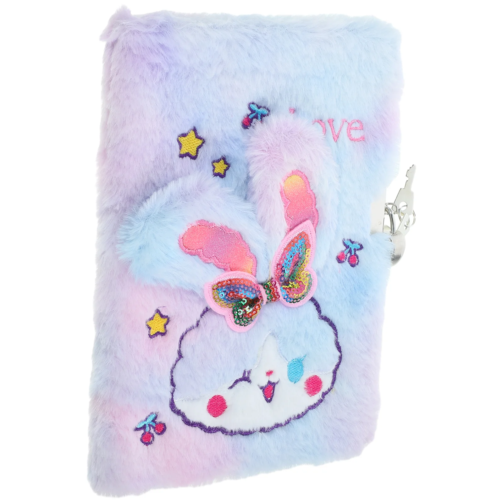 

Kawaii Notebook Planner Cute Cartoon Rabbit Pattern Writing Book Plush Note Book Agenda Daily Pianning Meno Office Supply