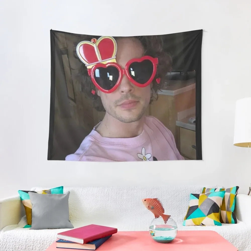Matthew gray gubler selfie Tapestry Carpet Wall Room Decorating Aesthetic Decor Home Decoration Wall Tapestry