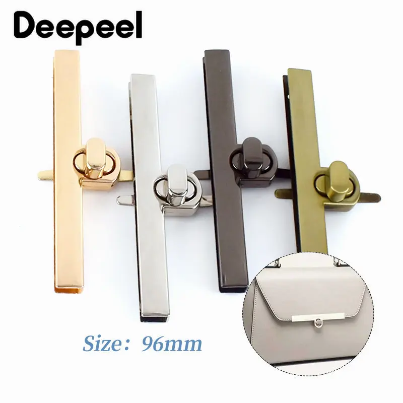 

2/5pcs Metal Rectangle Lock Buckles Bag Handbag Closure Twist Turn Locks Clasp Women Purse Kisss Snaps DIY Luggage Accessories