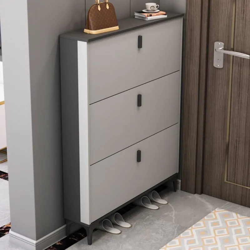 

Luxury Designs Shoe Rack Entryway Space Saving Vertical Modern Entrance Hall Living Room Cabinets Gabinete Library Furniture