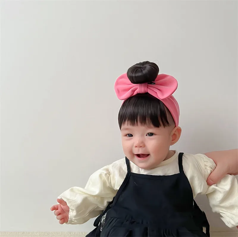 New Year Christmas Infant Baby Girl Hair Accessories Wig Hat 0-1Y Newborn Children Kids Girls Bow Cosplay Headbands Headwear hair accessories hair headband accessories cosplay accessories baby headband set