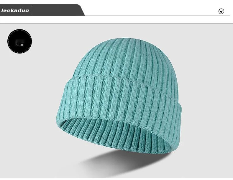 Neue Wollmütze, verdickte Strickmütze für Herren und Damen, lässige Outdoor-Mütze, warme Mütze, kalte Skimütze_voghion.com