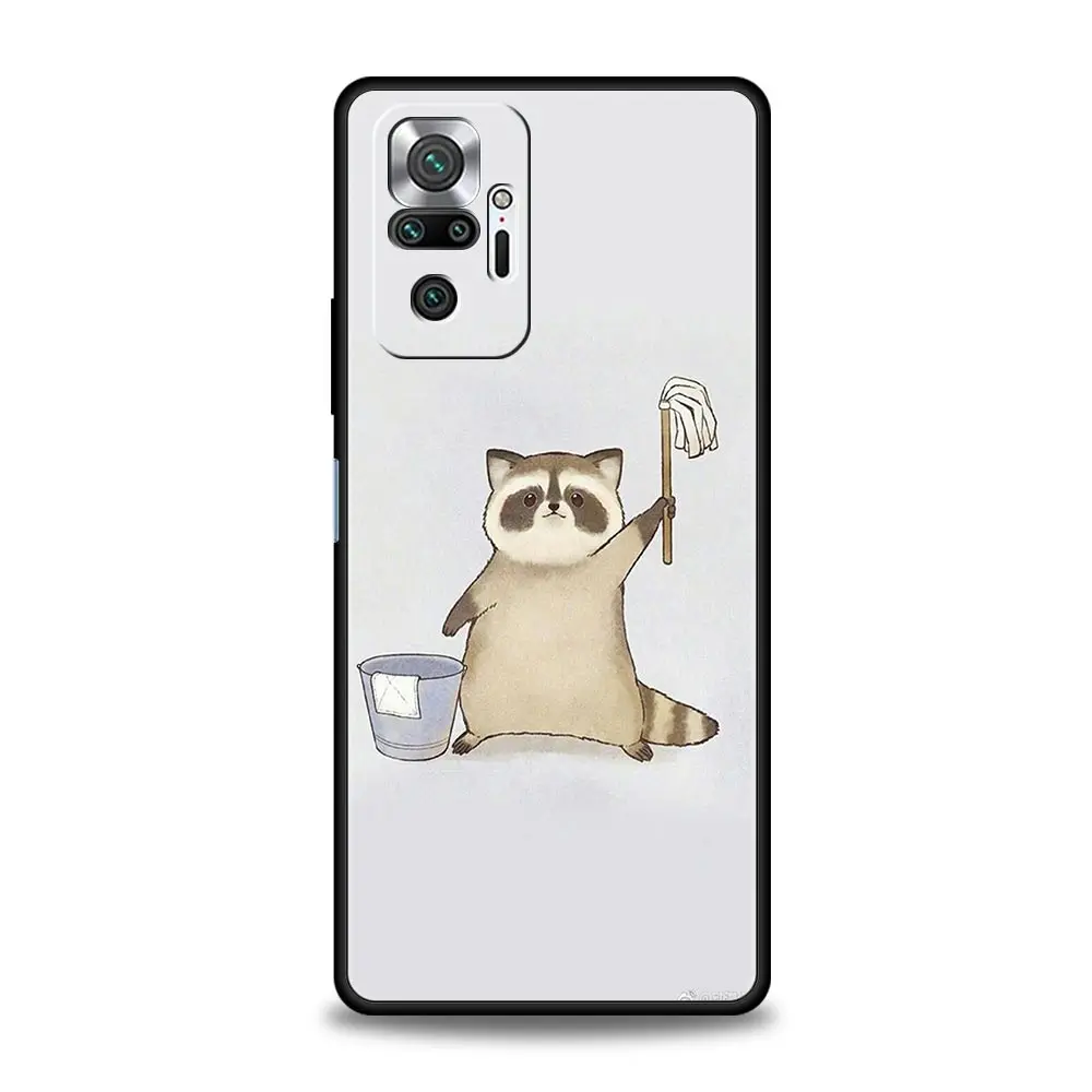 Soft TPU Phone Case with Mapache Design