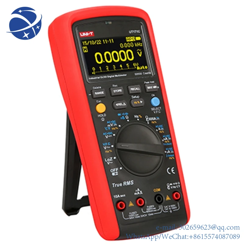 

yyhc UNI T UT171C Industrial TRMS Digital Multimeter Multimetro AC DC Tester Analog bar LoZ VFC Frequency OLED Display