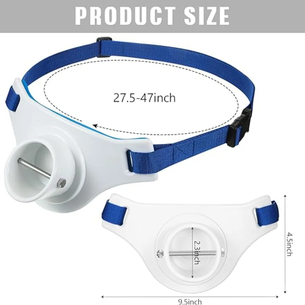360&deg; Adjustable Fishing Rod Belt Gimbal Assist Tackle Fishing Fighting Waist Belt Labor-saving 2.3 Inch Inner Dia