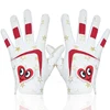 Kids golf gloves 1 pair PU Leather anti-slip sports glove white blue red lovely design for boys girls teen ages new breathable 2