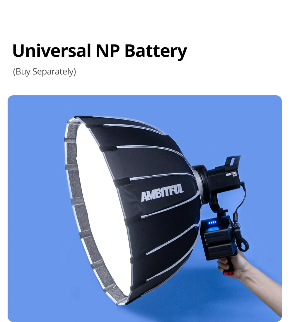 Description Picture 4 of itemAMBITFUL Battery Case Remote Control and for AMBITFUL FL80 FL80RGB FL80 RGB LED Light