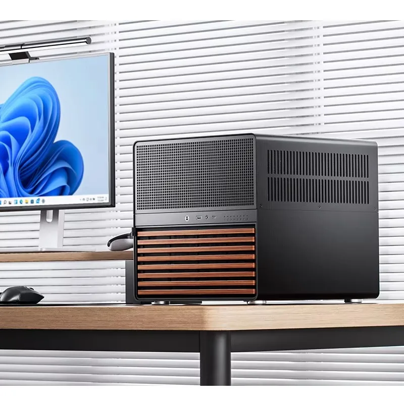 JONSBO N5 NAS Case supports ITX/M-ATX/ATX/E-ATX motherboards ATX PSU Use North American walnut solid wood supports Water cooling pc case,pc chassis,mini itx desktop case