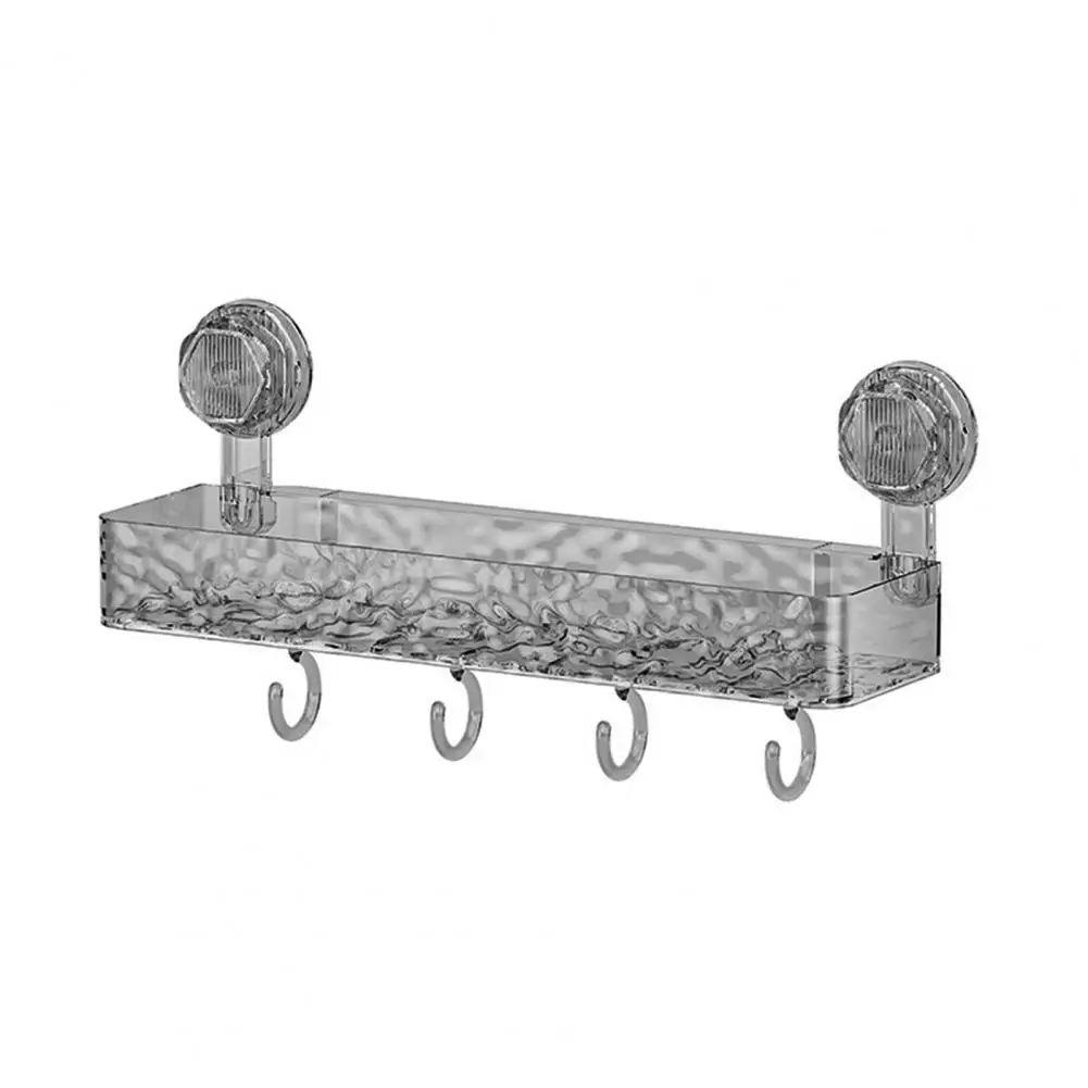 Suction Cup Shelf Capacity Shower Caddy with Suction Cup Storage Rack Strong Load-bearing Corner Shelf for Easy for Maximum
