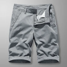 

Casual Shorts Men's Summer Simplicity Classic Versatile Washed Solid Color Cotton Overalls Sports Shorts Men's Pants