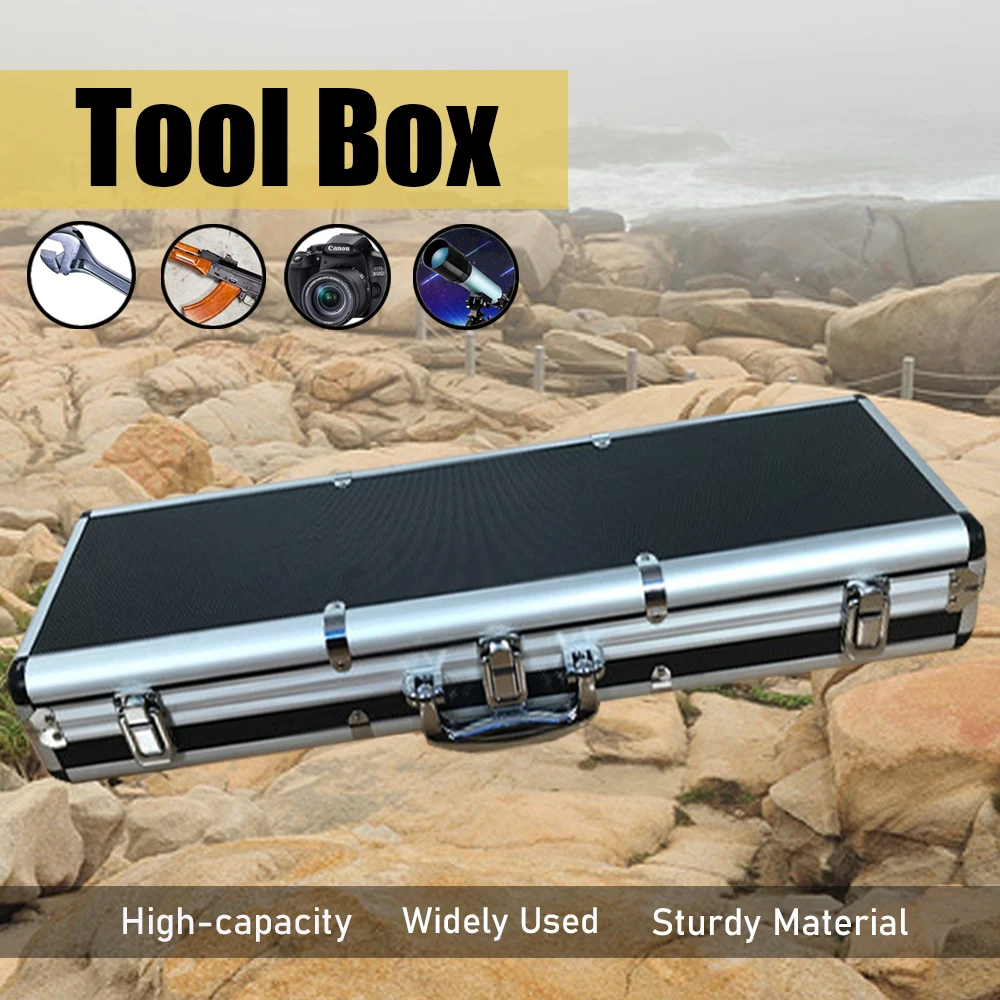 Portable Aluminum Tool Box Organizer boxes Toolbox Instrument