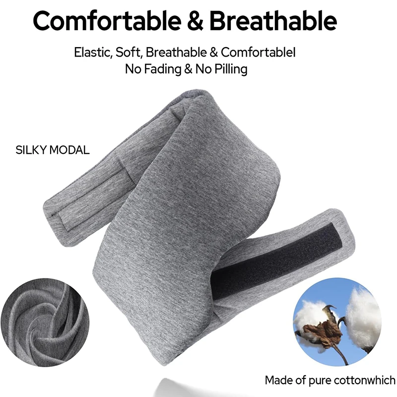 Luxury 100% Cotton Sleep Mask – Soft, Breathable, and Adjustable Nighttime Eye Cover