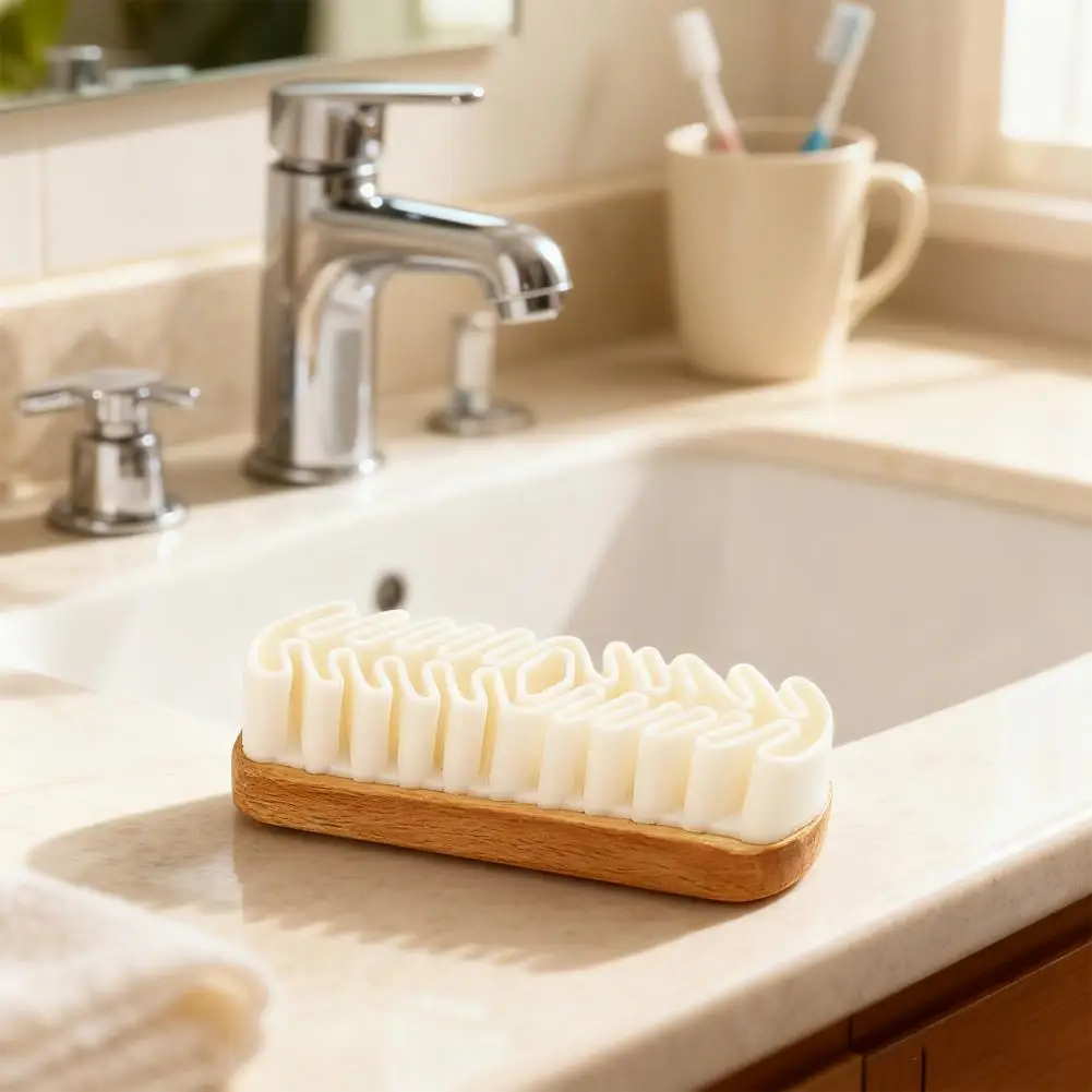 1/2/3/5Pcs 12*4cm Suede Shoe Brush Eraser Set Natural Wood Handle Soft Crepe Cleaning Eraser Shoe Scrubbing Brush Cleaner Tools