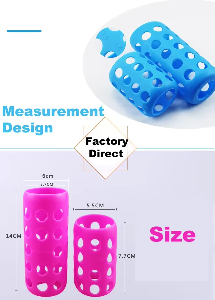 Biberons En Verre Avec Manchons En Silicone - Sûrs Et Durables