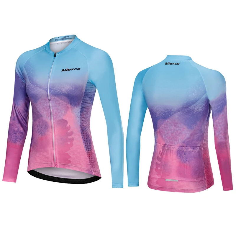 thumbnail image 1 of MIEYCO - Maillot de ciclismo para mujer, ropa de ciclismo de secado rápido, manga larga, camiseta de ciclismo, primavera, otoño, 2024, 1 of 5