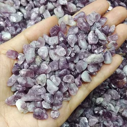 Natural Stone Quartz Agate Healing Crystals for Home Decor & DIY Crafts (Lilac Lepidolite)