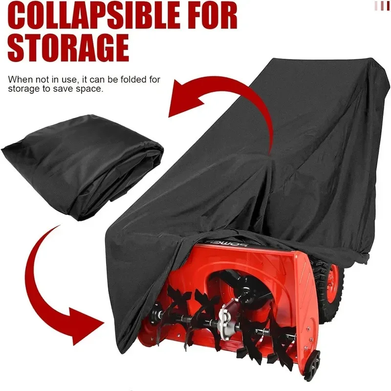 Waterproof Snow Blower Cover Dust-proof Oxford Cloth Snow Blower Cover Outdoor Furniture Snow Blower Cover, Size: 120x102x81cm 5