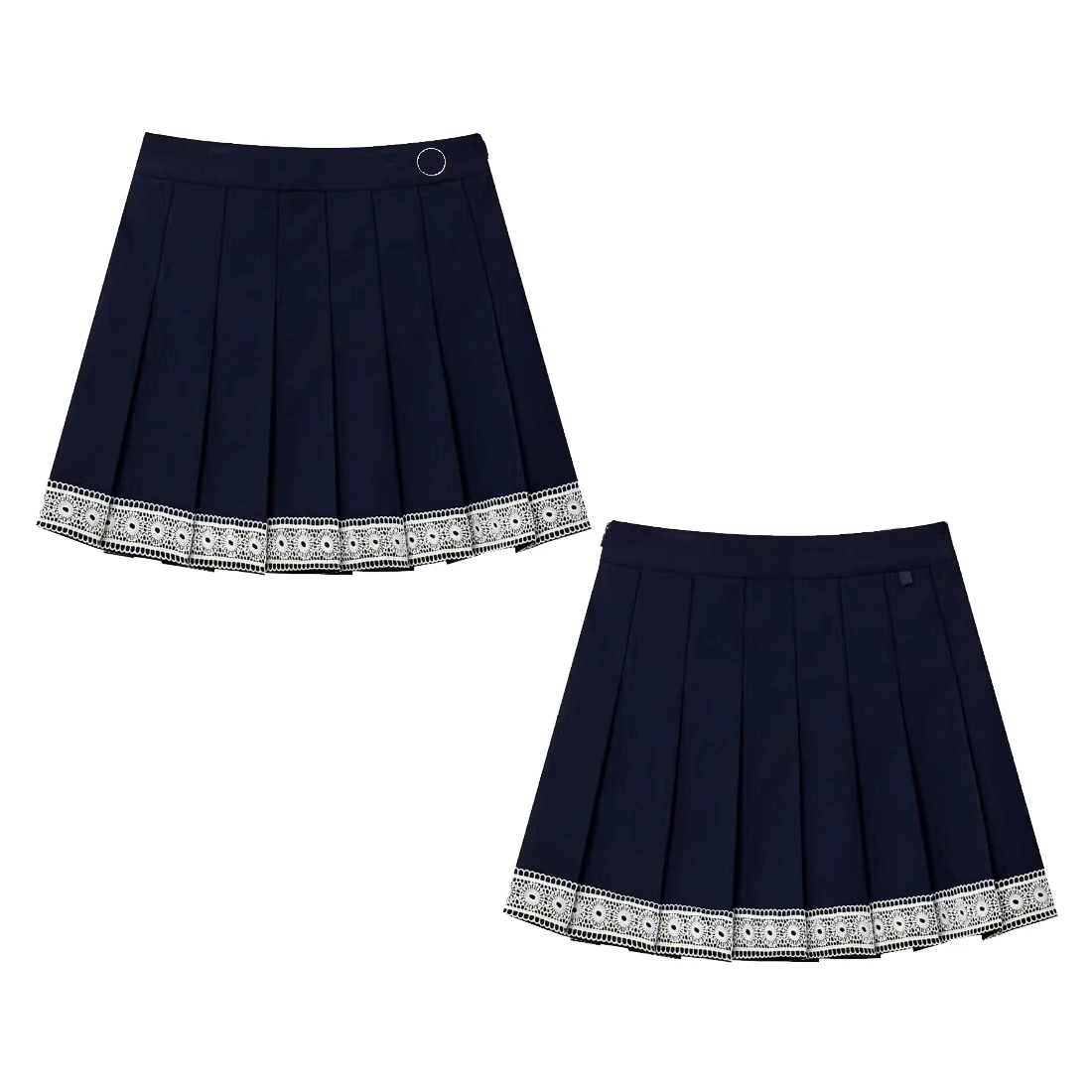 

Korean Golf Clothing Women's Lace Edge Pleated Skirt Outdoor Sports Leisure Half Skirt Anti Glare Short Skirt