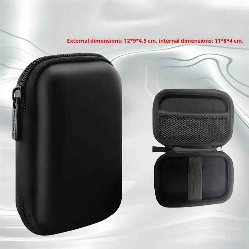1 pezzo per accessori e schede SD, borsa per fotocamera digitale, custodia protettiva per mini fotocamere CCD con tasca in rete per il trasporto