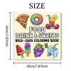 DRINK & SWEETS Bold-easy Patterns Coloring Book for Adults Cute Drawing Book Perfect Gift for Party and Birthday 2