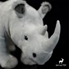 White Rhinoceros High Fidelity Anime Cute Plushie Rhino Plush Toys Lifelike Animals Simulation Stuffed Doll Kawai Toy Gifts Kids 5
