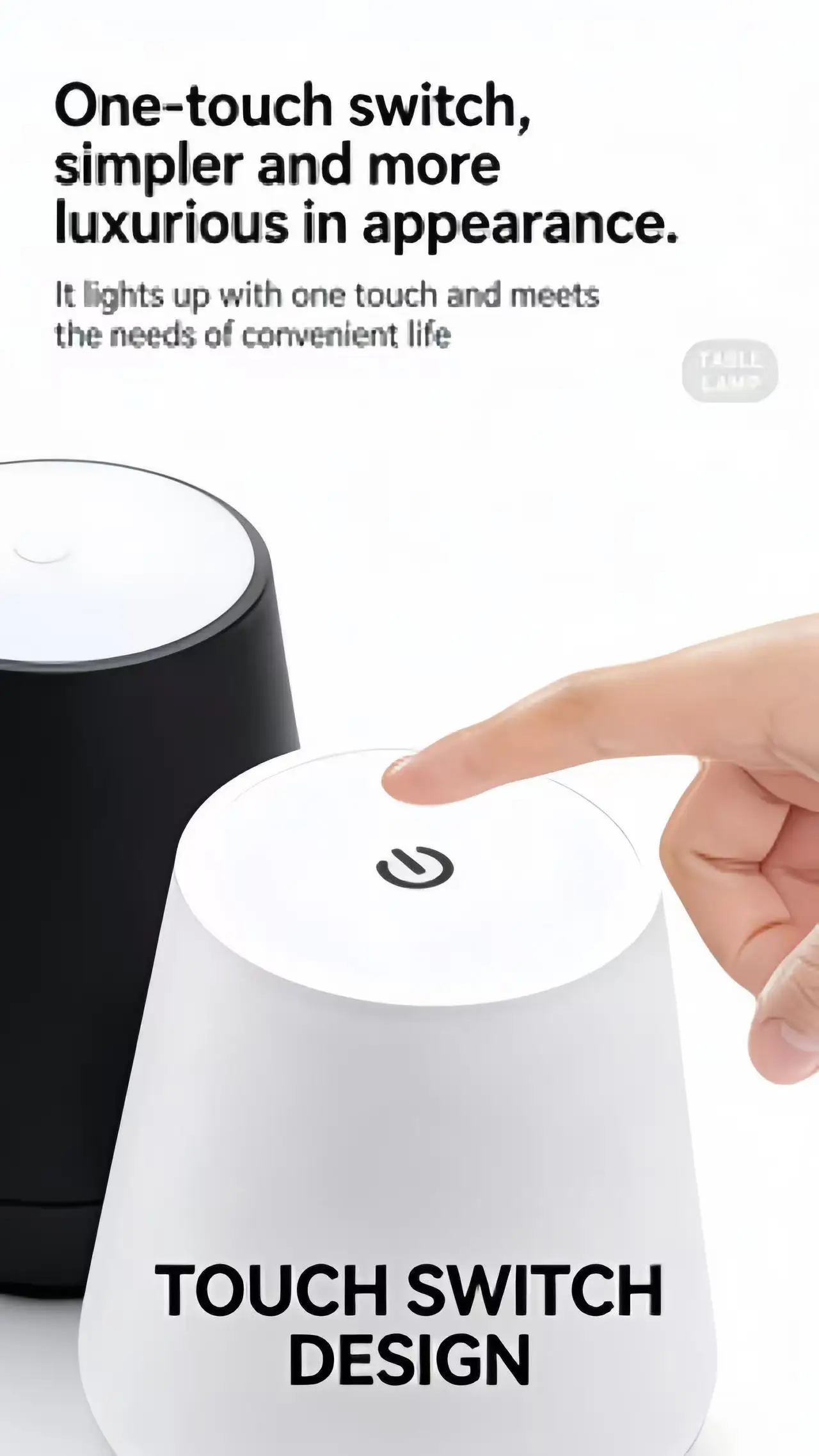 USB 충전식 3색 조명, 터치 스위치 데스크탑 장식 조명, 침실, 거실, 레스토랑에 적용 가능합니다.