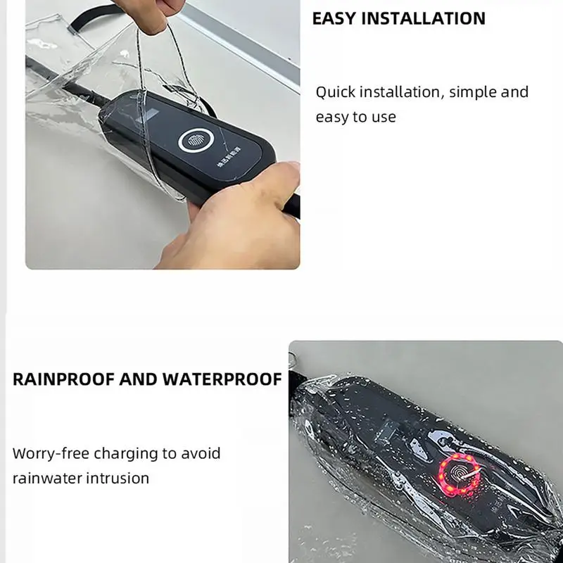 Outdoor EV Charger Enclosure Waterproof EV Charger Port Cover Electric Car Rain Protection