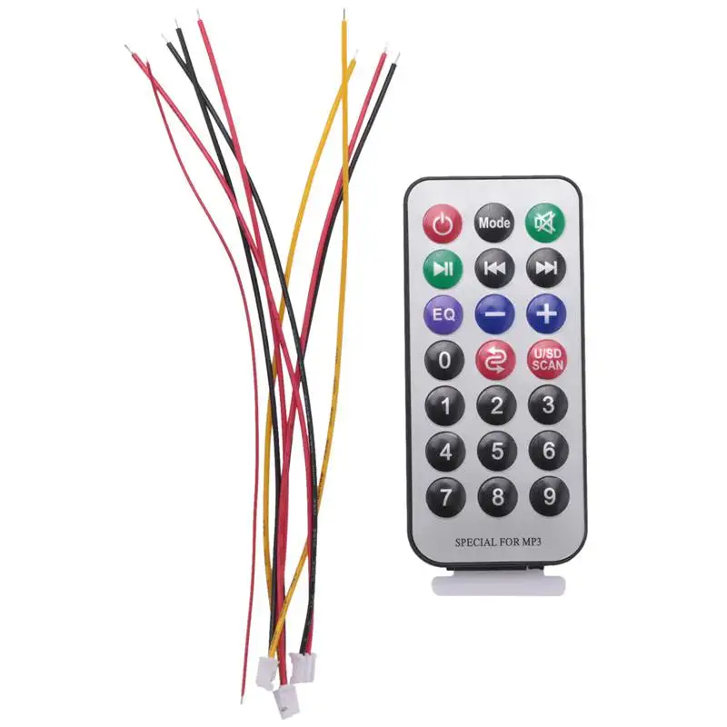 NEW-Bluetooth5.0 Mp3 Wma Wav Decoder Board 5V 12V Wireless Audio Module Color Screen Usb Tf Fm Radio For Car Accessories