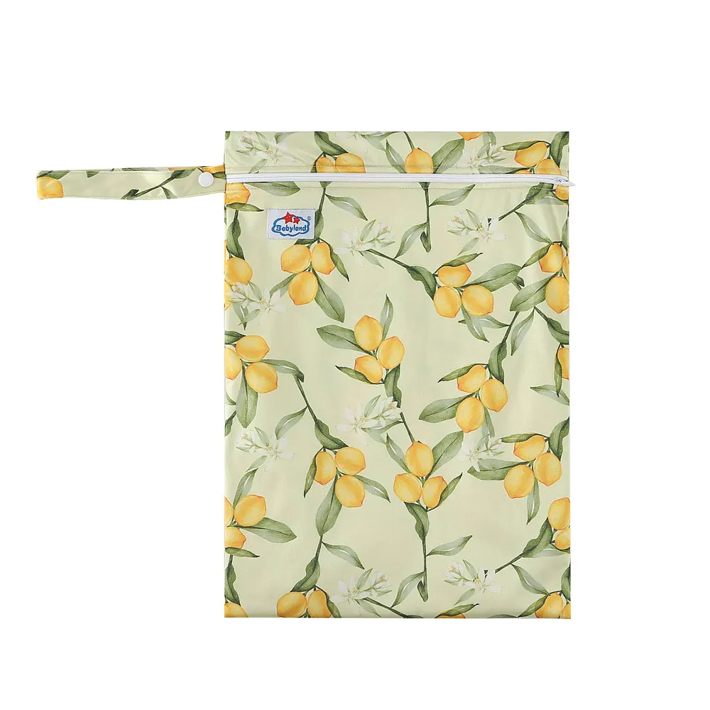 

2022 New Babyland 30*40cm Reusable Storage Bag Fashionable Waterproof Wet Bag Diaper Napyy Bag