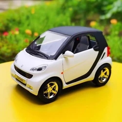 Smart Mini Alloy Toy Car with Traffic Light, Sound, and Light Features (White)