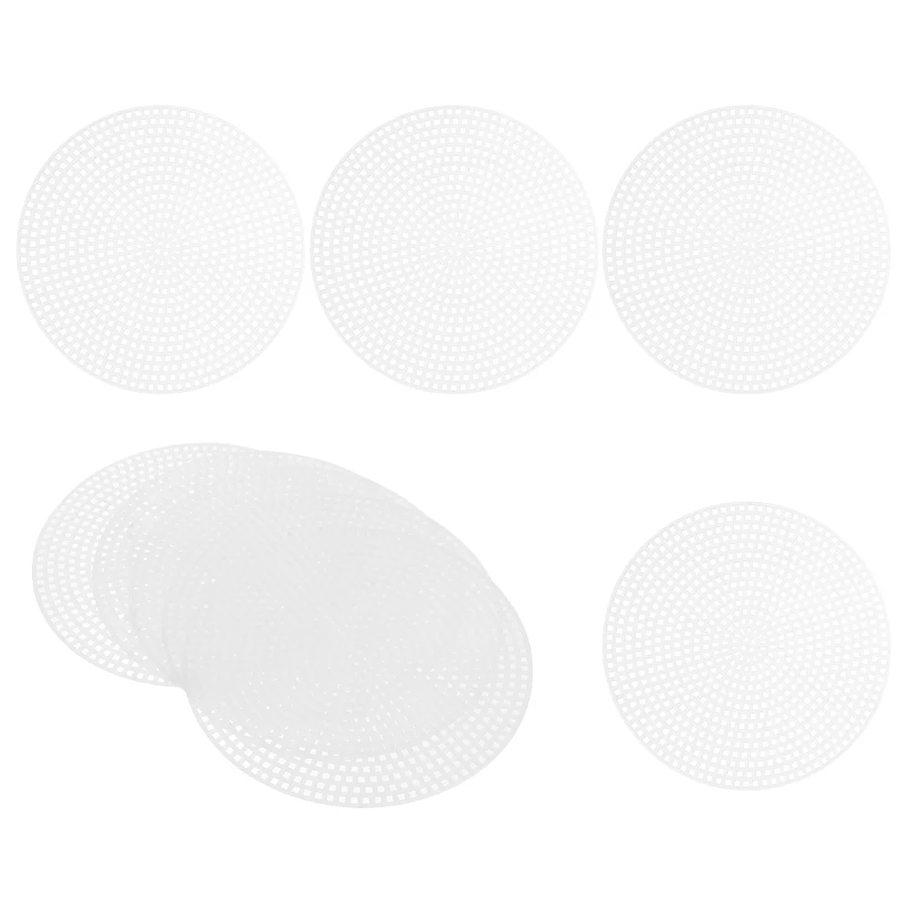 Plastic Canvas Sheets Cross Stitch Grid Board Screen Reusable Mesh Stencils Embroidery Sewing Canvas Boards 20 Pcs