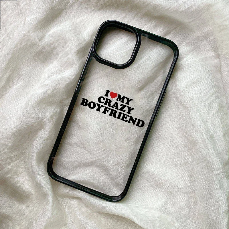 I Love My Partner Clear Phone Case - Romantic Design Cover