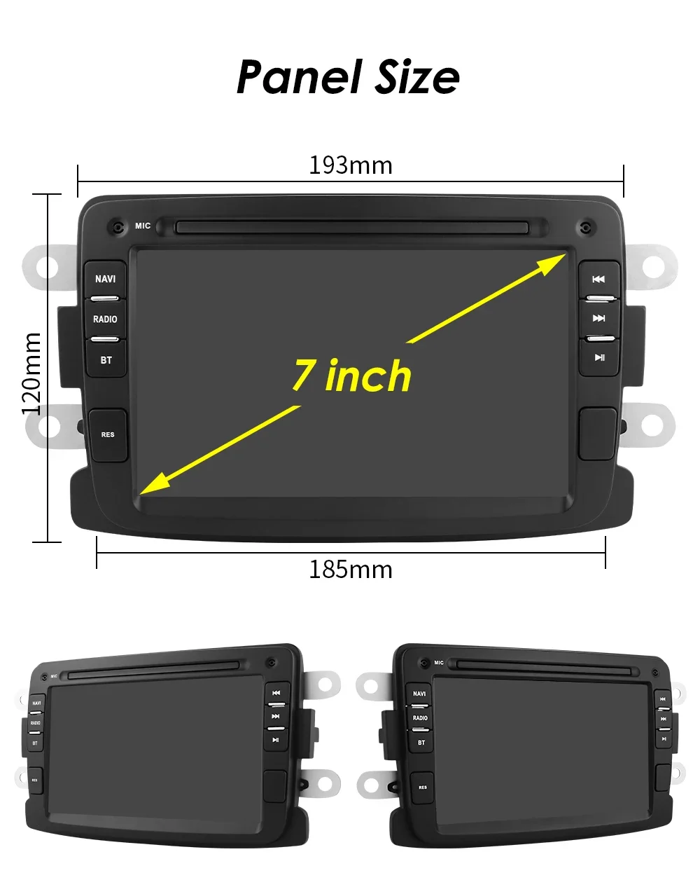 7 Autoradio GPS Navi für Dacia Duster Sandero Lodgy Dokker Logan Renault  Captur