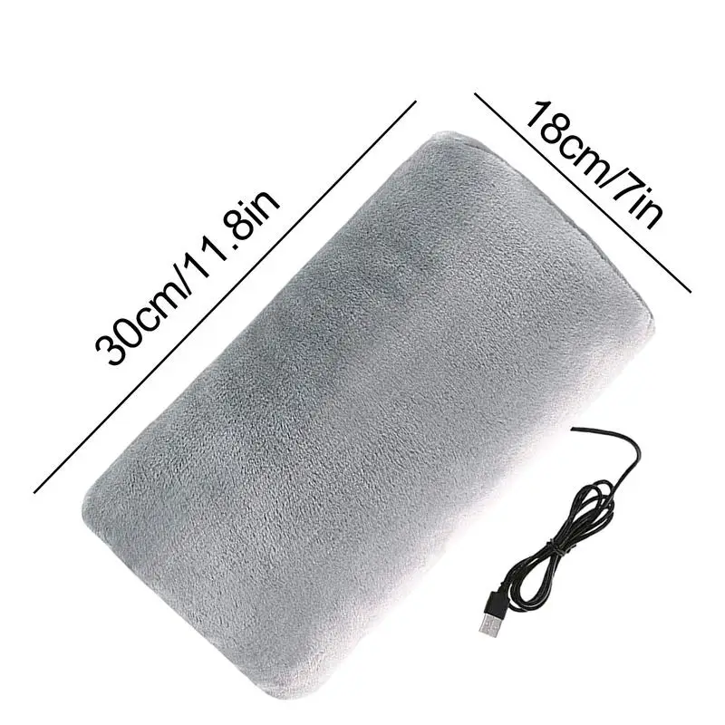 Portable Hand Warmer Heated Muff USB Charging Electric Heating Pad Cold Proof Flannel Graphene Warm Bag