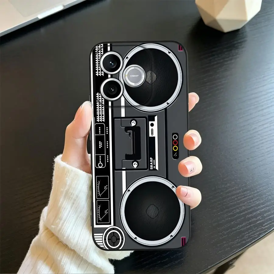 Boombox Flat Graphic Phone Case