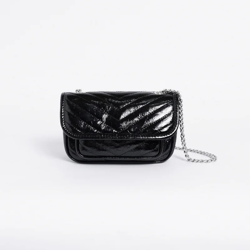 Women's First Layer Cow Leather Crossbody Small Chain Bag New Arrival for Spring Summer Wandering Look