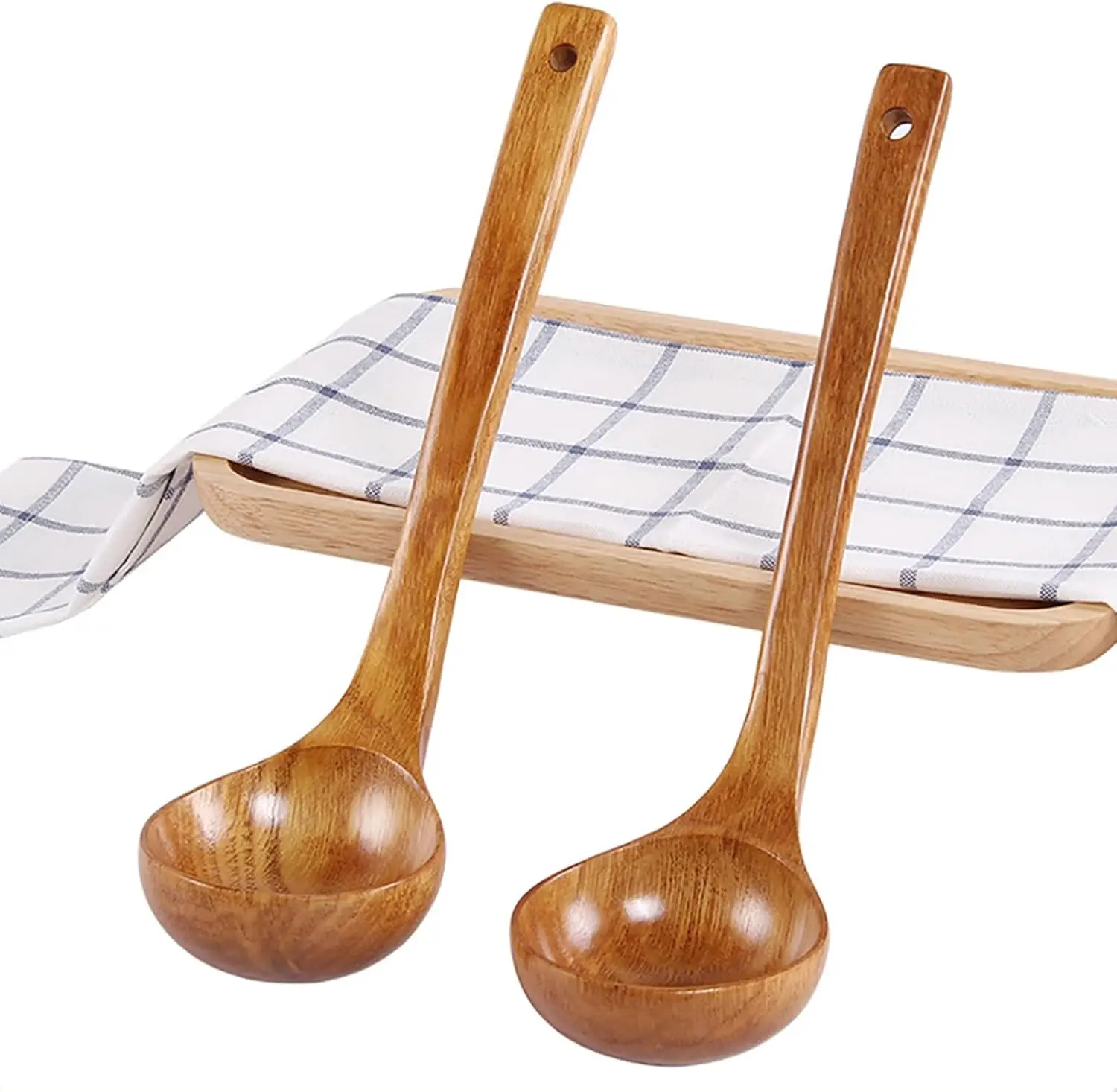 Kitchen Accessories Japanese Solid Soup Ladle Long Handle Hot Pot Spoon Kitchen Cooking Utensil Spoon Porridge
