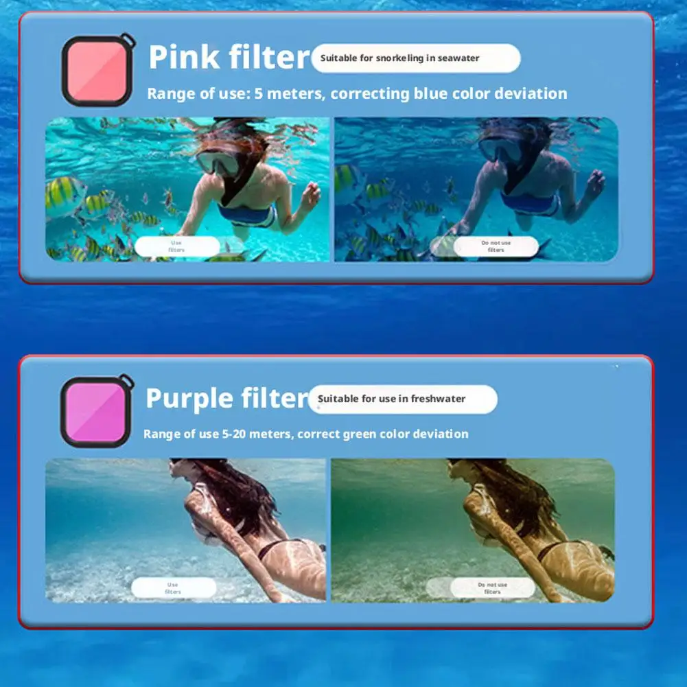 Filtre rose et violet pour DJI Action 6, effets artistiques pour vos vidéos.