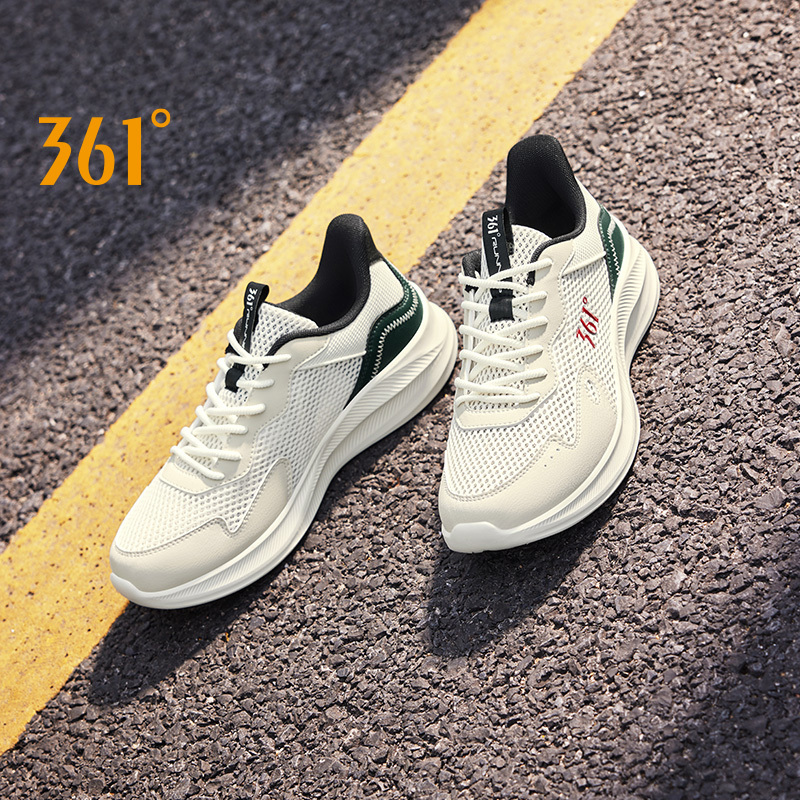 361 Degrees Men Running Shoes Wear-resistant Comfortable Soft Supportive Jogging Lightweight Breathable Male Sneakers 672422252