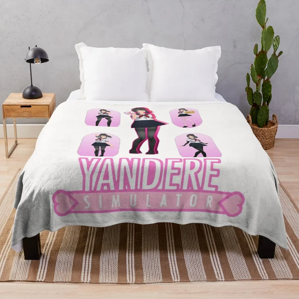 Yandere Simulator-Yandere Sim-Yandere Simulator Yandere Simulator Throw Coperta Biancheria Da Letto Letto Luxury Addensare Thins Coperte