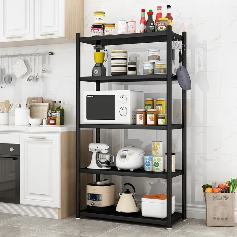 Stainless steel kitchen storage rack, floor to floor multilayer rack