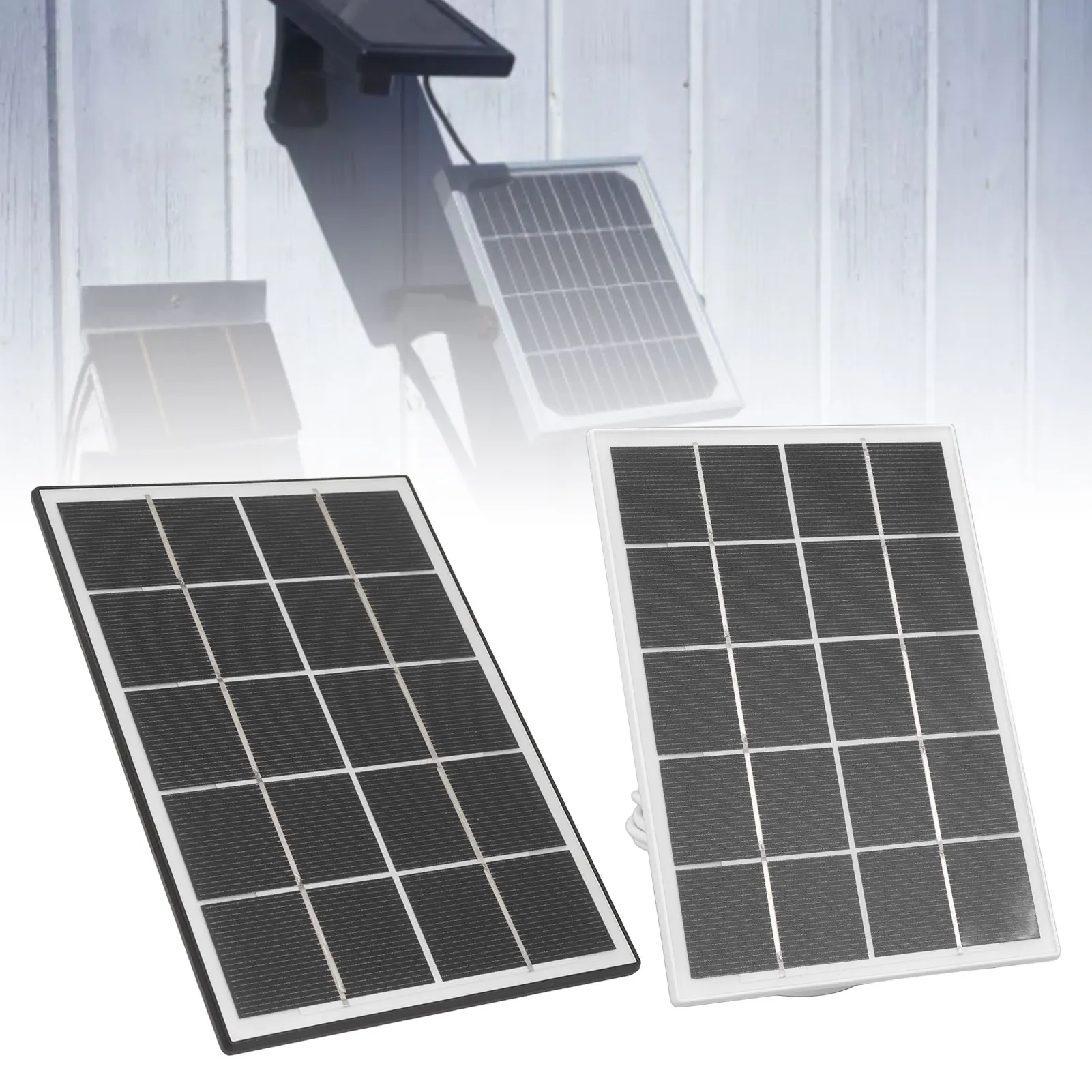 Camera Solar Charging Panel with Bracket 3W 5V Monocrystalline Silicon Type C Security Camera Solar Panel for Android Devices