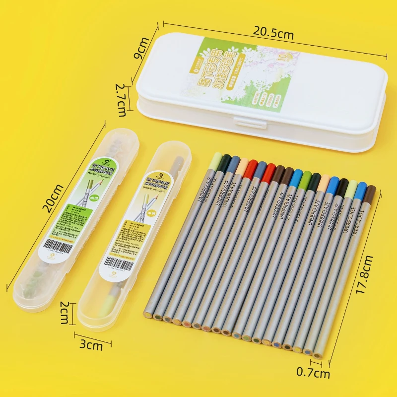 Pottery Color Pencil Water-soluble and Non-fading Ceramics Professional Painting Color Filling Painting 1150℃-1280℃