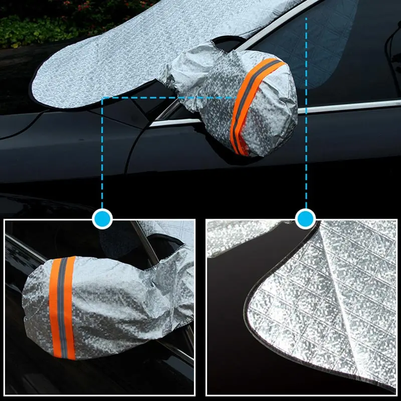 Car Snow Cover Car Cover Windshield Sunshade Outdoor Waterproof Anti Ice Frost Auto Protector Winter Automobiles Exterior Cover